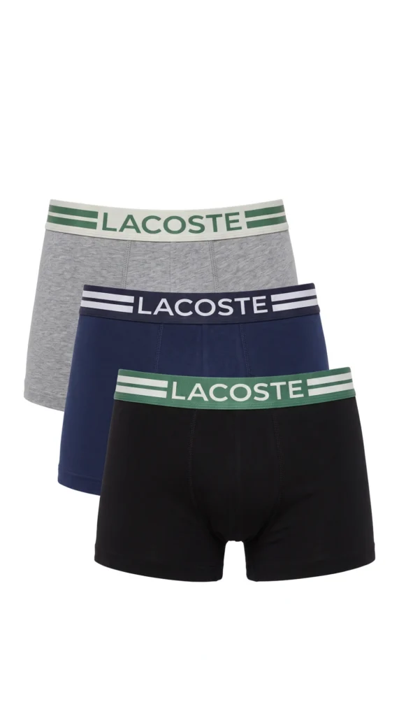 6 lı (Set) Lacoste Likralı Pamuklu Erkek Boxer