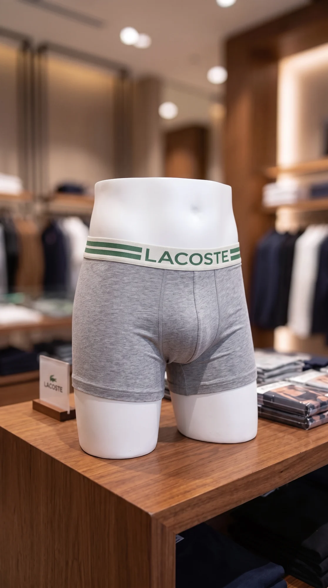 6 lı (Set) Lacoste Likralı Pamuklu Erkek Boxer - Görsel 3